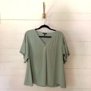 Eileen Fisher Mint Organic Silk Blouse